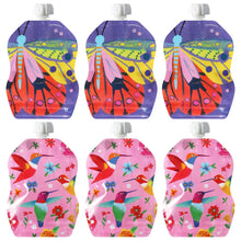 Load image into Gallery viewer, ChooMe 8oz Reuseable food pouch 6pack