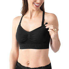 Load image into Gallery viewer, Kindred Bravely Simply Sublime Lace Racerback Nursing Bra Black