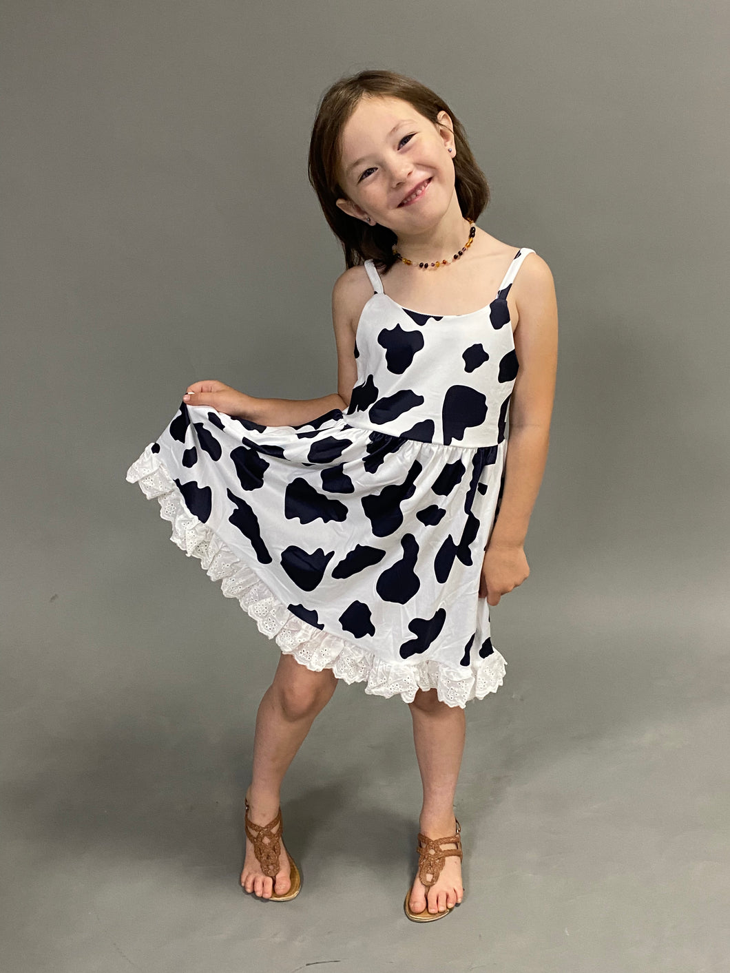 Cow Print Dress