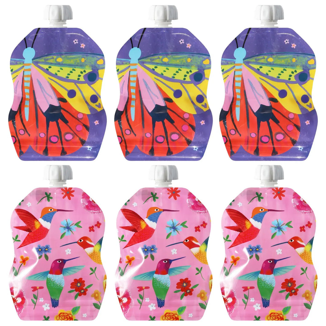 ChooMe 8oz Reuseable food pouch 6pack