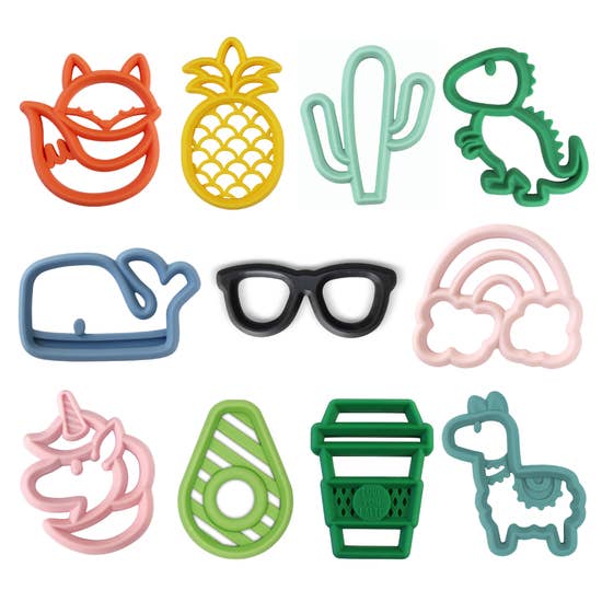 Itzy Ritzy Chew Crew Silicone Teethers