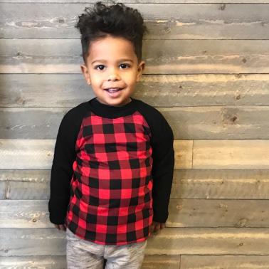 Buffalo Plaid Raglan Shirt