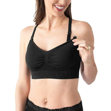 Load image into Gallery viewer, Kindred Bravely Simply Sublime Lace Racerback Nursing Bra Black
